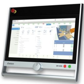 CNC élhajlító vezérlőpanel kezelése érintőkijelzőn keresztül